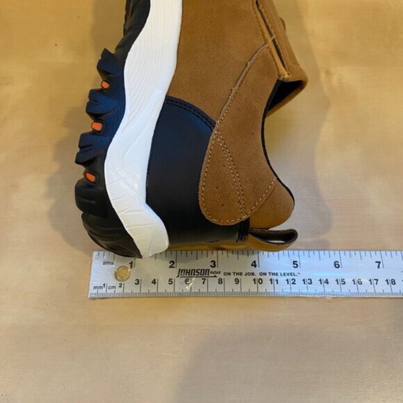 Zuodi Sport Mens Lightweight Slip-On Sneakers Brown Black Synthetic Durable 44 - Picture 12 of 13